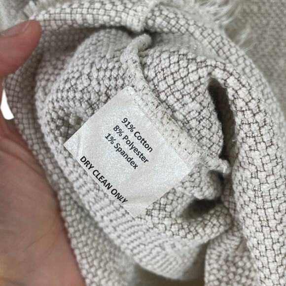 Vintage Sara Campbell Textured Boucle Tunic Top XS Tassel Fringe USA Old Money - Picture 12 of 13